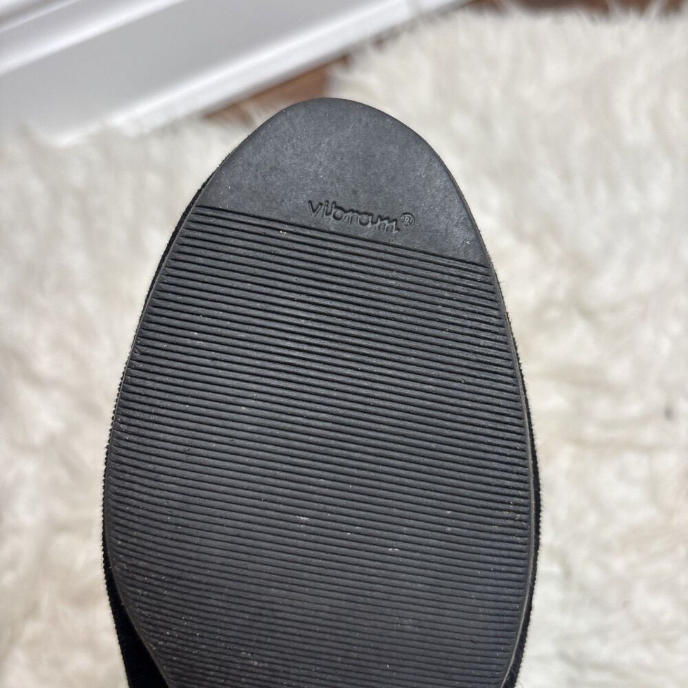 Jon Josef Black Velvet Gatsby Shield Emblem Leather Loafers Flats Shoes Size 7.5 - Picture 11 of 16